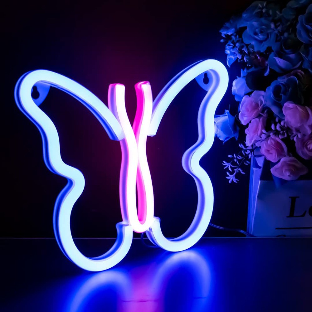 USB/Battery LED Neon Lights Sign for Wall Art Decor Heart Gaming Bar Bedroom Decoration Hanging Neon Sign Party Alien Night Lamp