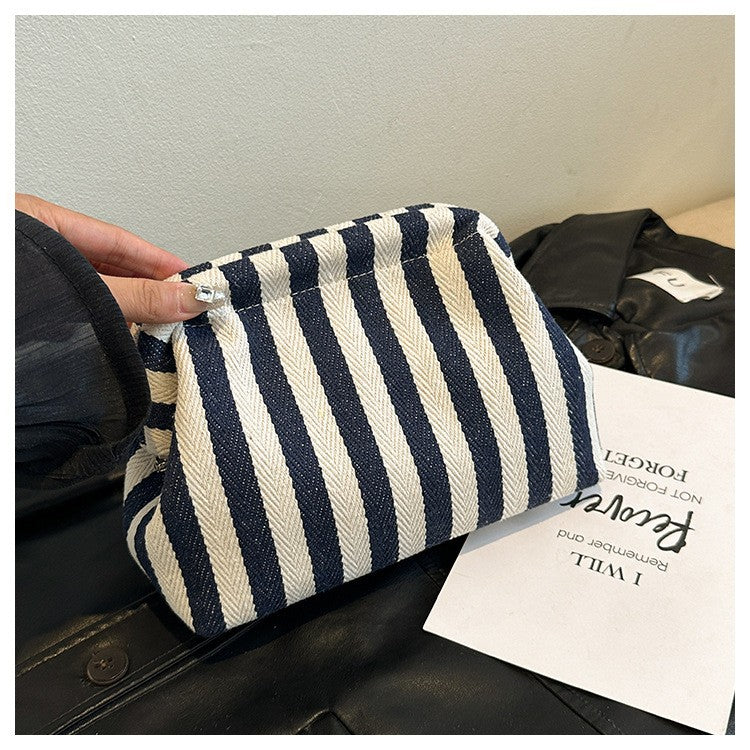 Woven Crochet Purses for Women Beach Clutch Handbags Dumpling Hobo Casual Colorblock Bag Ladies Ruched Cloud Purse