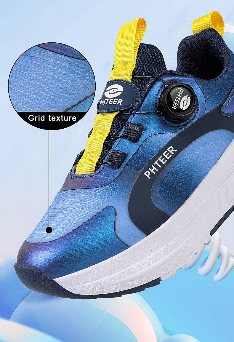 Kids Two Wheels Roller Skating Shoes With Light Magic Stick Walking Shoes Detachable Wheels Roller Skate Shoes For Teenagers