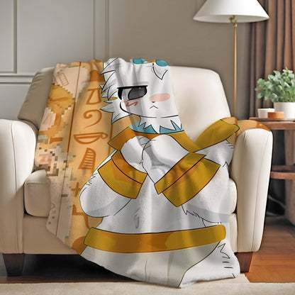 Cartoon cute B-Boykisser Blanket For Sofa Office Bed Plane Travel Sleep Read Relax Camping Soft And Warm