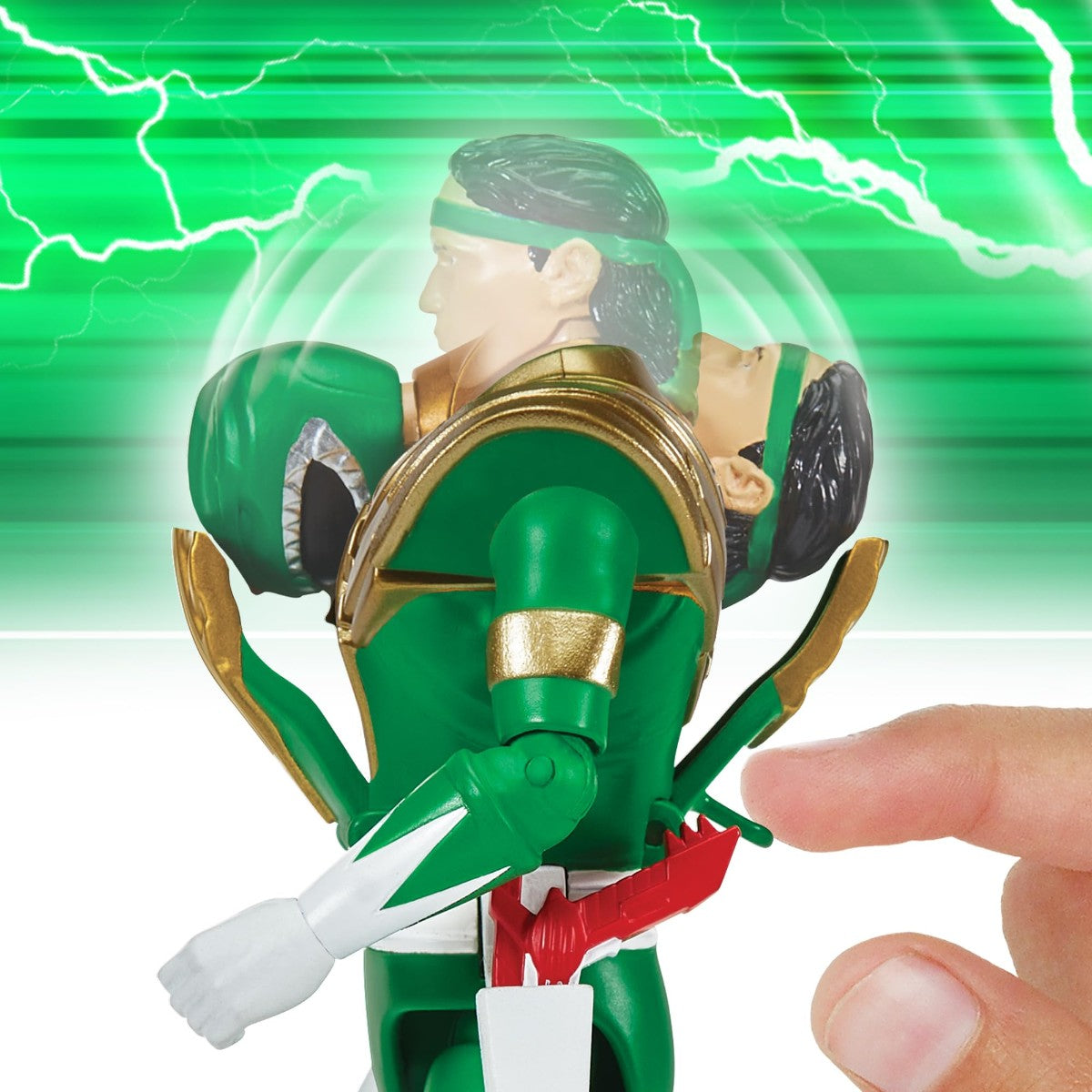 Anime Mighty Morphin Power Rangers Boneco de Ação Red Ranger Modelo Green Ranger Brinquedo Boneca Coleção Enfeites Presentes para Crianças