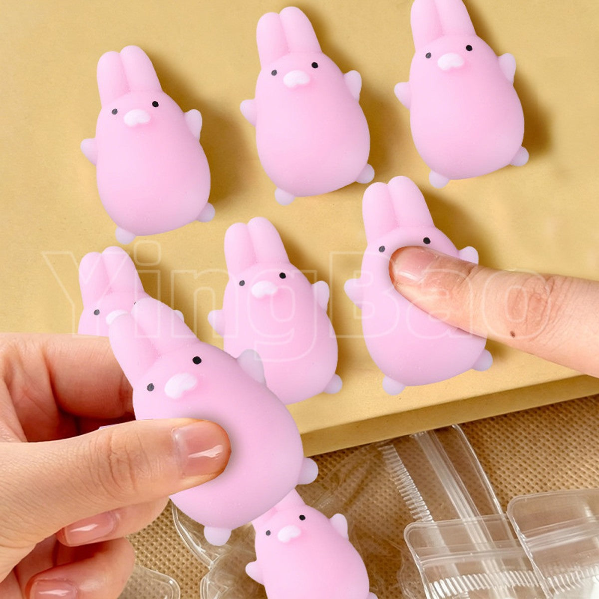 4/5/6PCS Kawaii Squishies Mochi Animal Antistress Toys Stress Relief Ball Relaxing Mood Squeeze Gifts Party Favors for Birthday