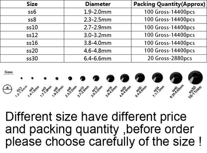 JUNAO Wholesale SS6 SS10 SS12 SS16 SS20 SS30 Flatback Glass Rhinestones Clear Cr