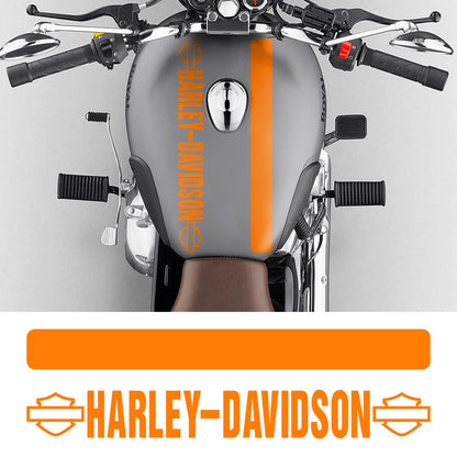 Adesivo de Vinil Harley Davidson Logo Retrô Moto Tanque Decalque