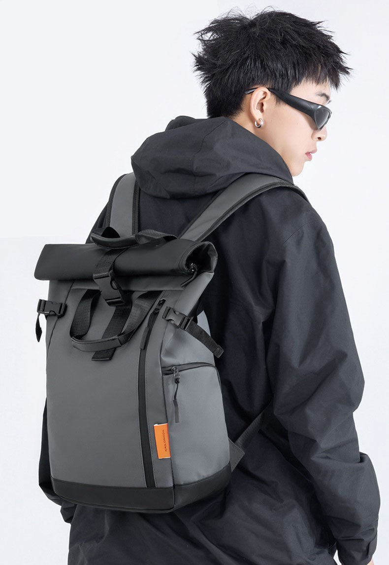 Mochila Masculina para Viagem, Notebook de 15,6 polegadas, Impermeável, para Acampamento, Caminhada, Escola, Faculdade e Negócios
