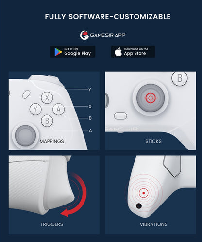 GameSir Cyclone Pro Wireless Switch Controller for Nintendo Switch iPhone Android PC Hall Effect Joystick Gaming Gamepad