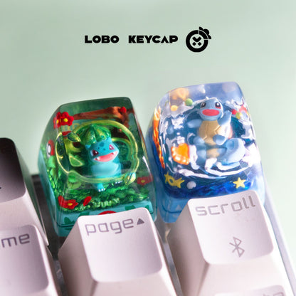 Teclas personalizadas de resina fundida com tema de Pokémon, Pikachu, Gengar para teclado mecânico - Presente personalizado