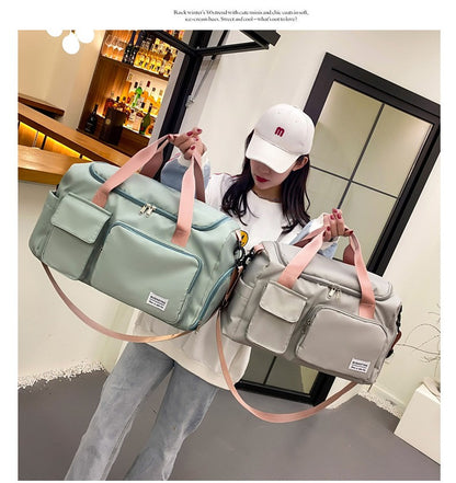 Womne's Travel Bags Handbags Gym Shoulder Bags Oxford Fitness Camping Trekking Bags Hiking Waterproof Outdoor Crossbody Bag