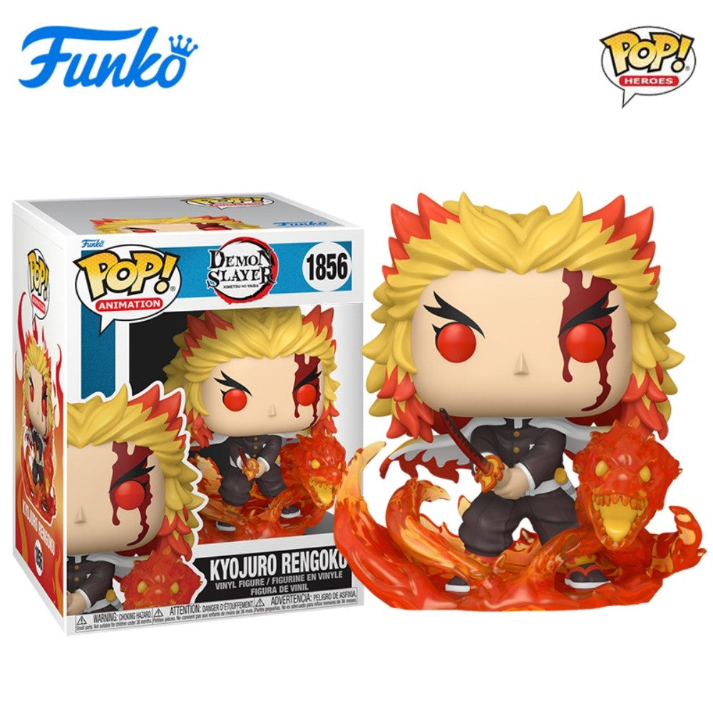 Funko Pop Demon Slayer Action Figure Muichiro Tokito Nove Pilares Chama Deus Anime Estátua Bonecos Brinquedos Colecionáveis Presente para Crianças