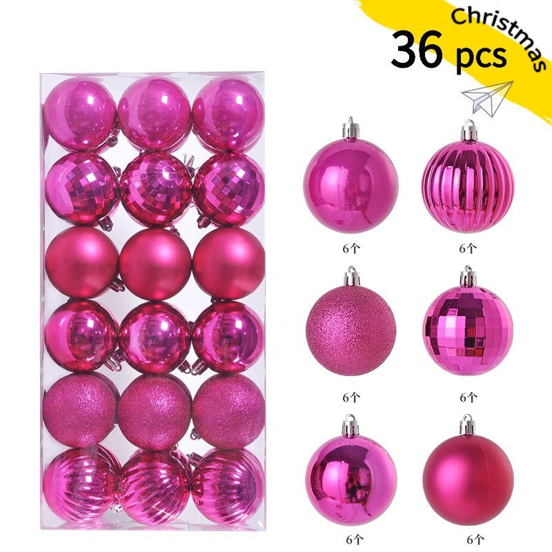 24pcs 3cm Christmas Balls Christmas Tree Ornaments Ball Xmas Hanging Tree Pendants Home Party Christmas Tree Decor New Year Gift