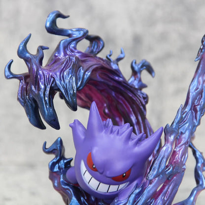 Estatueta de Pokémon Gengar de 18cm, Modelo de Ação de Anime, Estátua Colecionável para Exibição, Presente de Halloween, Natal e Aniversário