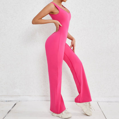 Sexy Back V Yoga Jumpsuit Women Women Sports Jumpsuit Fitness Rompers Training Yoga Suit Sportswear Stretch Workout Bodysuits