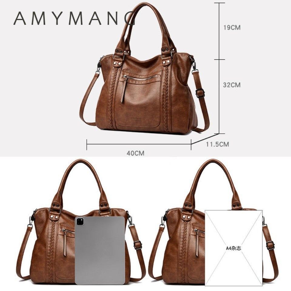 Genuine Brand Soft Leather Shoulder Crossbody Bags for Women Hot Luxury Handbag Women Bags Designer Casual Tote Messenger Bag