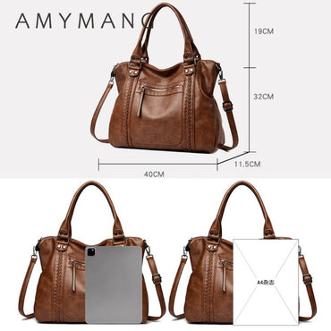 Genuine Brand Soft Leather Shoulder Crossbody Bags for Women Hot Luxury Handbag Women Bags Designer Casual Tote Messenger Bag