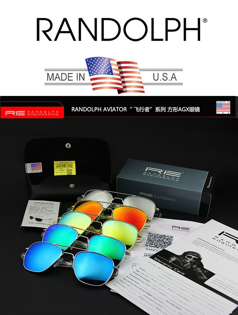 RE Sunglasses Man USA Army Military Aviation Pilot Sunglasses Woman Glass Lens Luxury Brand Retro Titanium Frame High Quality
