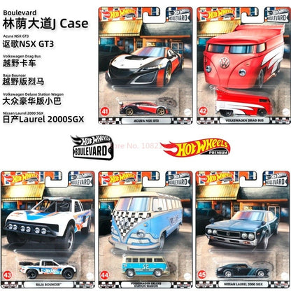 Hot Wheels Boulevard 1:64 2025 Mix GJT68 Miniatura de Liga Fundida Corpo Chassi Modelos Colecionáveis Premium Carros Coleção Presente