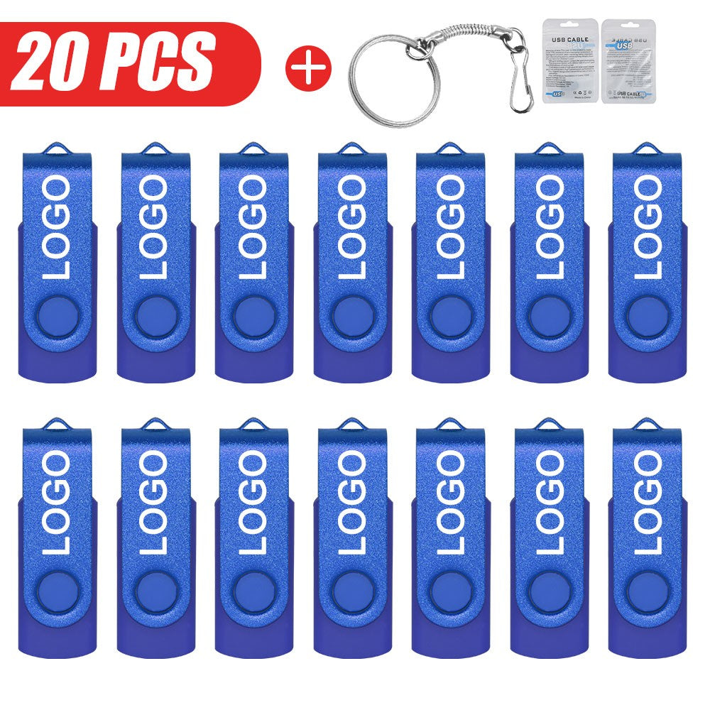 20 unidades/lote Pen Drive USB 2.0 com Logotipo Personalizado 4GB 8GB 16GB 32GB Pendrive 64GB Unidade de Memória Real Capacidade U Disk Cle Usb