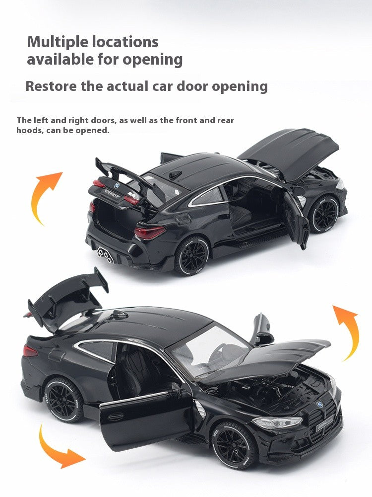 1/32 BMW M4 Coupé Carro Esportivo Liga Diecast Modelo Coleção Miniatura Enfeites de Mesa Miniauto Mini GT Presente de Feriado Menino