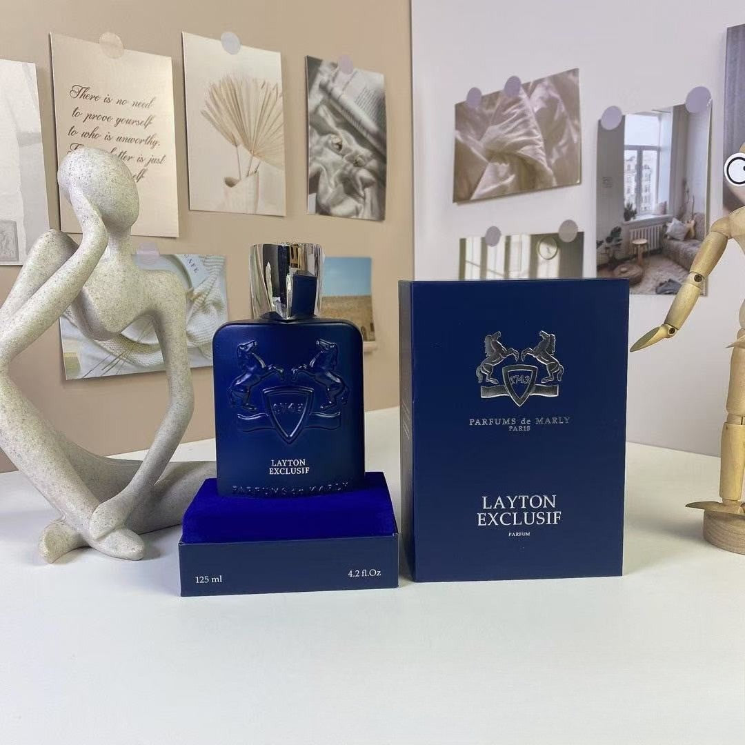 Perfume Clássico de Luxo Masculino 125ml Grande Capacidade Floral Amadeirado Fragrância Colônia Longa Duração Leve Eau De Parfum
