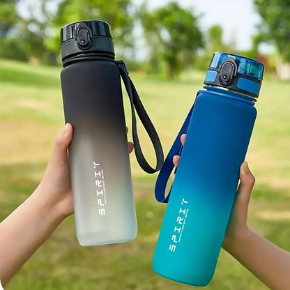 1L Large Capacity Sports Water Bottle Motivational Leak Proof Portable Reusable Plastic Cups Outdoor Travel Gym Jugs