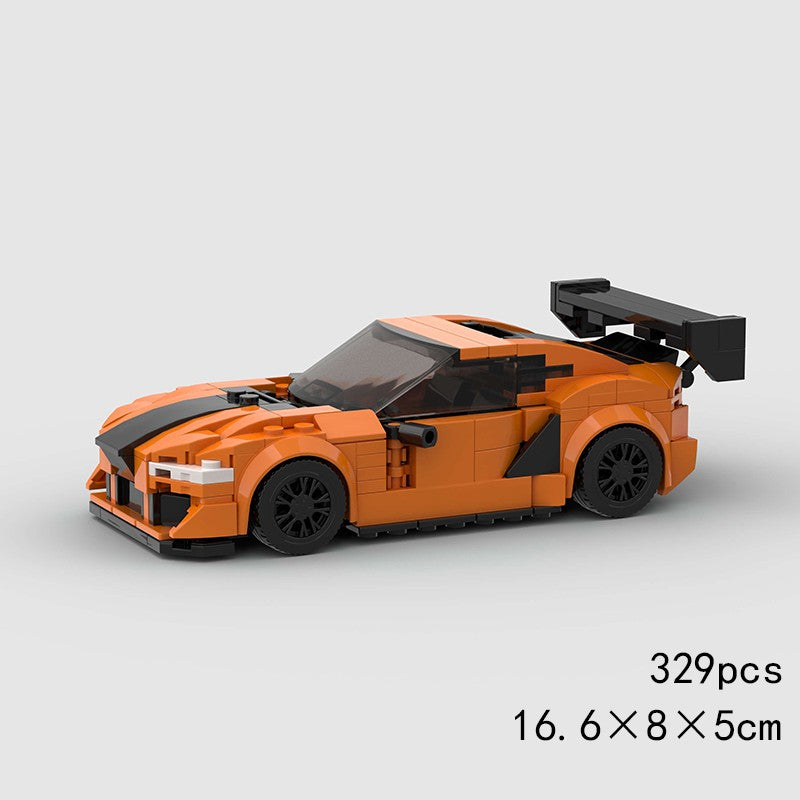 MOC Speed Sports Super Carro de Corrida Blocos de Montar DIY Tijolos Cidade Rally Técnico Grande Veículo de Corrida Presente de Natal Brinquedo