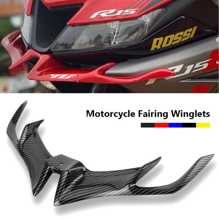 Carenagem Dianteira de Moto ABS Aerodinâmica Winglets LOGO Capa de Proteção Inferior Para YAMAHA YZF R15 YZFR15 V3.0 2017-2020