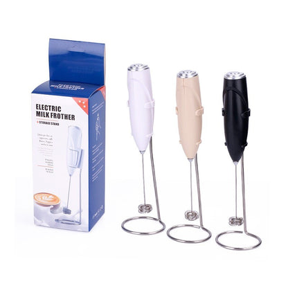 Battery powered electric milk frother, egg beater, portable milk coffee machine, cake cream maker, household kitchen mixer