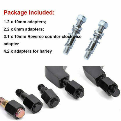 2pcs Motorcycle Rear View Mirror for Harley Motorcycle Rear View Mirror Dynorphin Softail Sportster Touring Electroplating