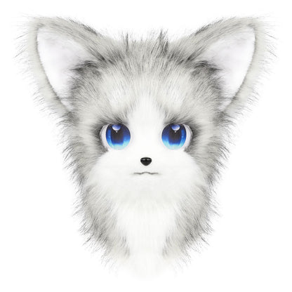 Animal Furry Fursuit Head Mask Plush Cat Fox Mask Costume Props for Halloween Cosplay Party