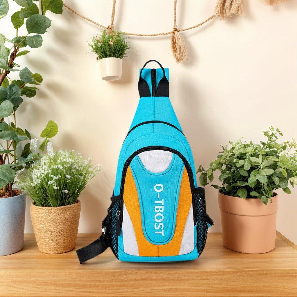 New outdoor leisure multifunctional single shoulder crossbody bag with large capacity Oxford cloth men's chest bag