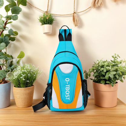 New outdoor leisure multifunctional single shoulder crossbody bag with large capacity Oxford cloth men's chest bag