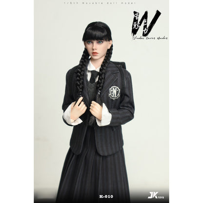 Boneco de Ação HIPLAY JKTOYS Shadow Raven Maiden Wednesday K-010 1/6