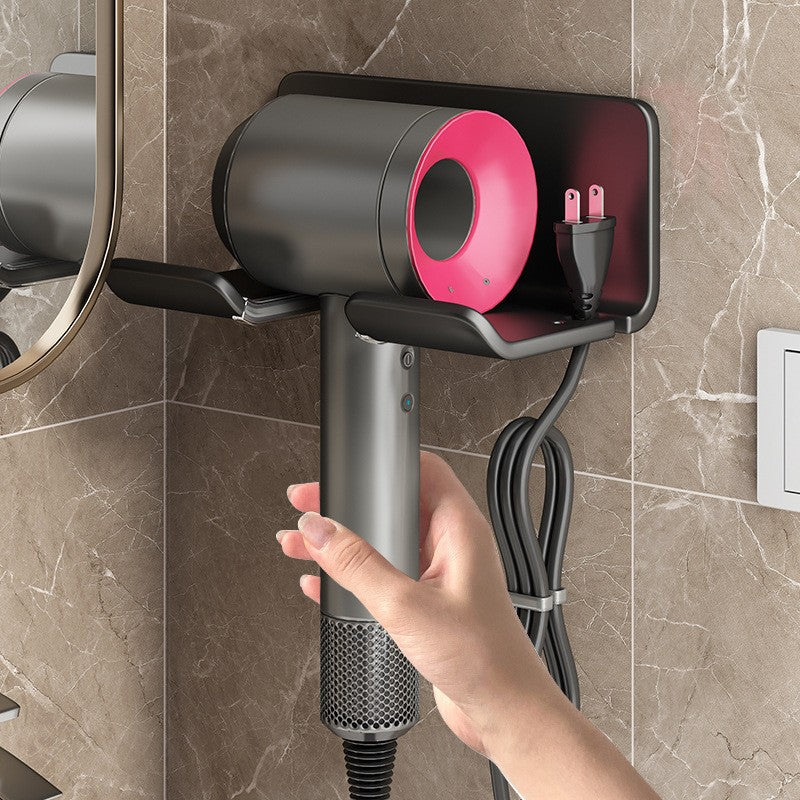 Suporte para Secador de Cabelo Suporte para Chapinha de Cabelo Suporte de Parede de Armazenamento para Banheiro sem Perfurações Prateleiras para Casa