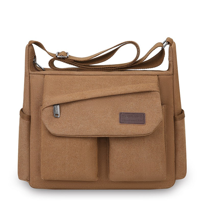 Men's crossbody bag, multi pocket design - large capacity shoulder bag - outdoor essentials, functional storage, city commuters