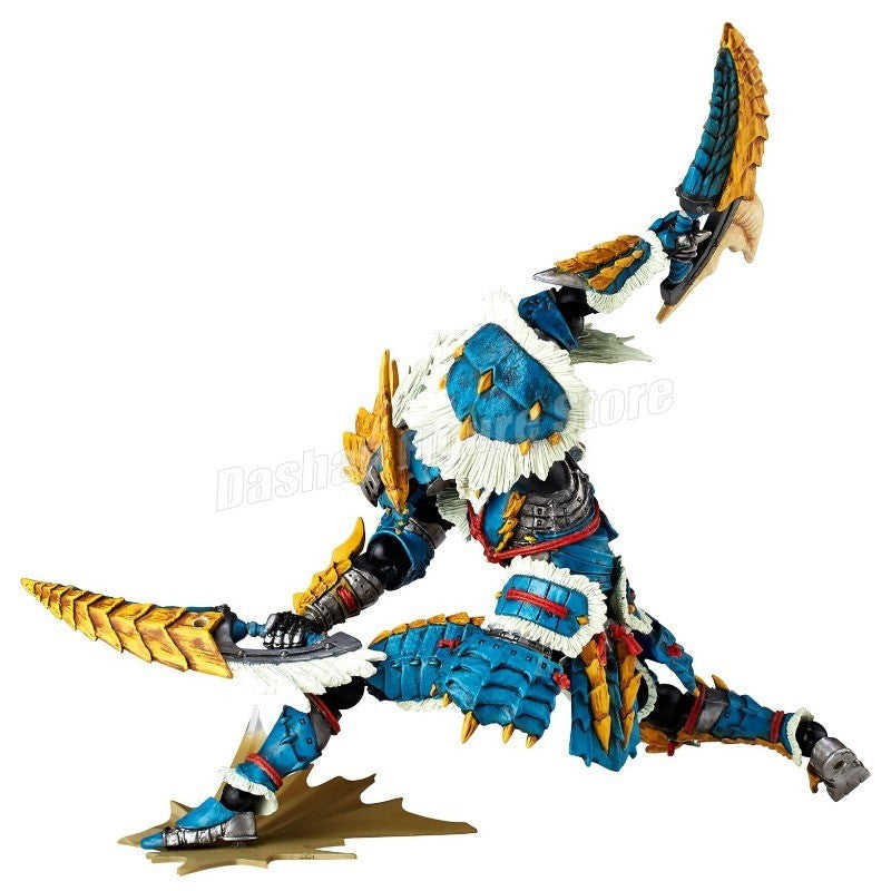 Kaiyodo Monster Hunter Rathalos Boneco de Ação Revoltech Yamaguchi Espadachim Modelo Reus Dragão de Fogo Macho Zinogre Brinquedo em Miniatura