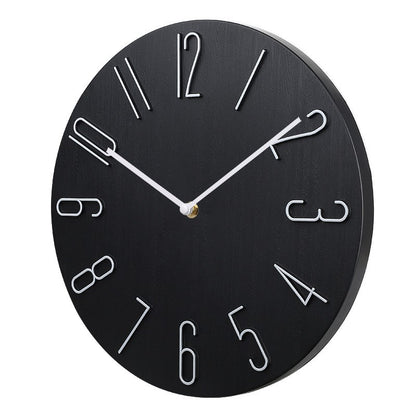 Wall clock living room household hanging fashion clock light luxury modern simple creative hanging wall ultra-quiet minimalist