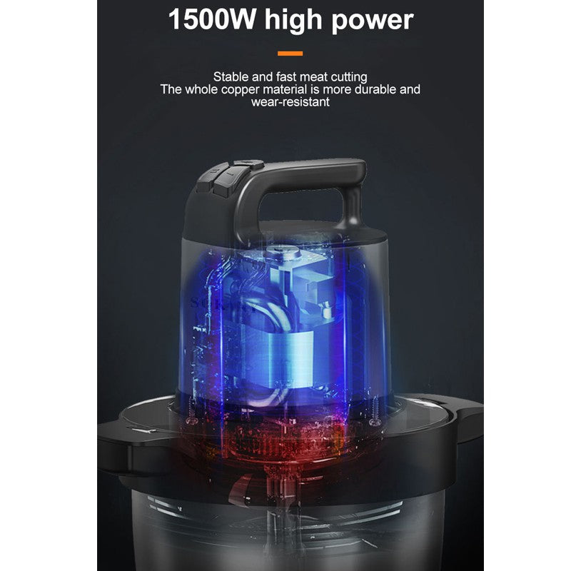 Processador de Alimentos 6.5L Moedor de Carne Elétrico Fatiador de Vegetais de Aço Inoxidável Picador Triturador Liquidificador de Cozinha Eletrodoméstico