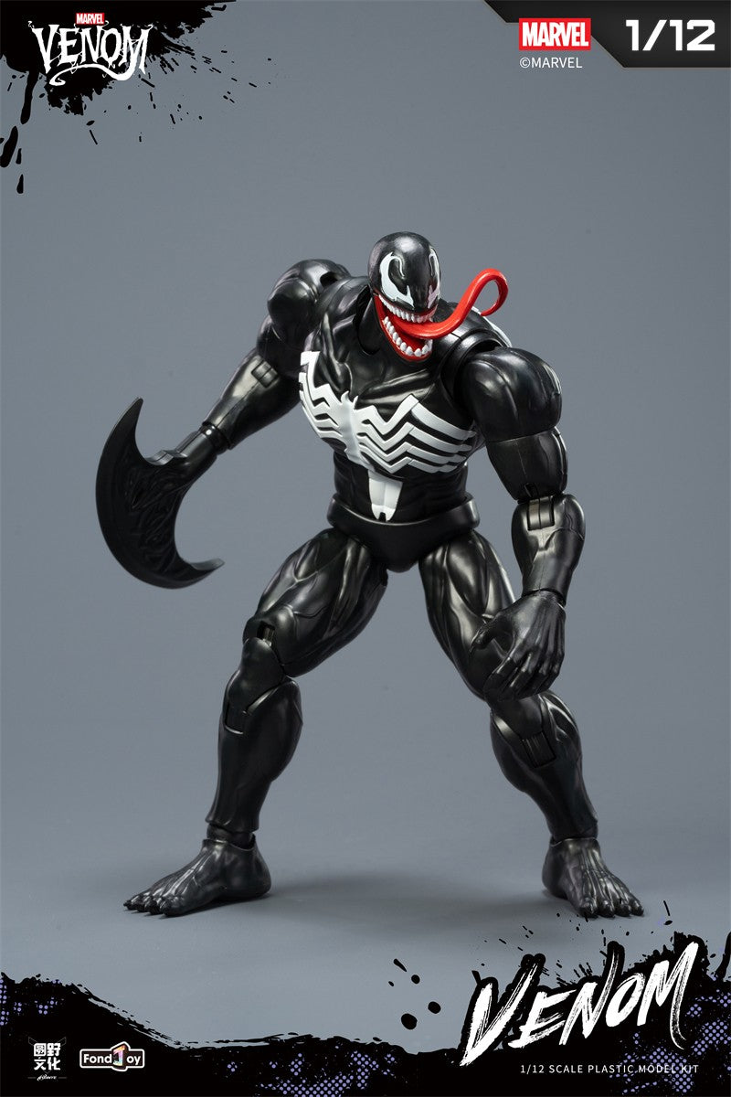 Blokees Original Homem-Aranha Venom Versão HQ 15.5CM 1/12 STARK SUIT Clássico Figura de Ação Montada Coleção Brinquedo Presente