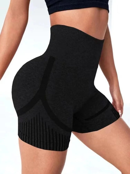 Women's Yoga Shorts High-Waist Fitness Shorts Fitness Yoga Lifting Buttocks Fitness Women's Yoga Fitness Running Shorts Sportswe