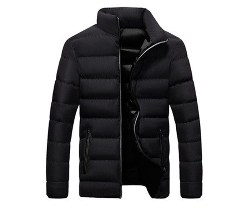 Winter thickened sports cotton jacket men stand-up cardigan outdoor cotton jacket casual jacket warm men's tops