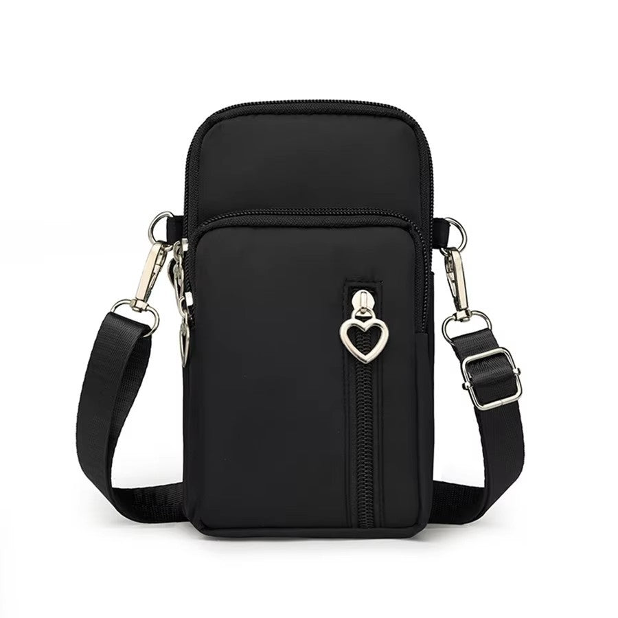 Men's multi-functional and women's simple mobile phone small bag, a niche crossbody bag for daily commuting