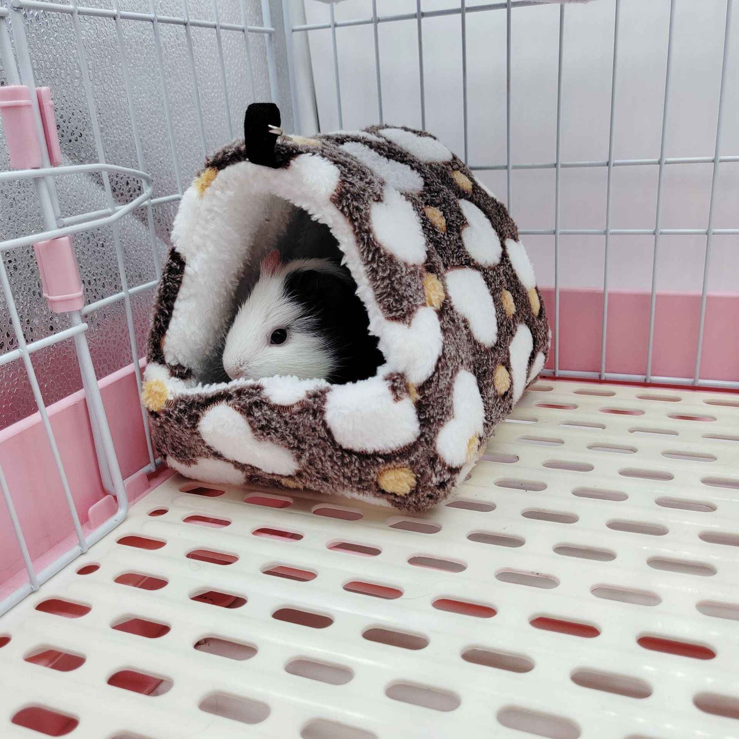 Ninho de Hamster Bolsa de Mel Esquilo Ramo de Flor Brilhante Porquinho-da-índia Porco-da-holanda Gato Longo Suprimentos de Aquecimento de Inverno para Animais de Estimação Gaiolas de Algodão