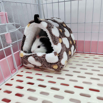 Ninho de Hamster Bolsa de Mel Esquilo Ramo de Flor Brilhante Porquinho-da-índia Porco-da-holanda Gato Longo Suprimentos de Aquecimento de Inverno para Animais de Estimação Gaiolas de Algodão