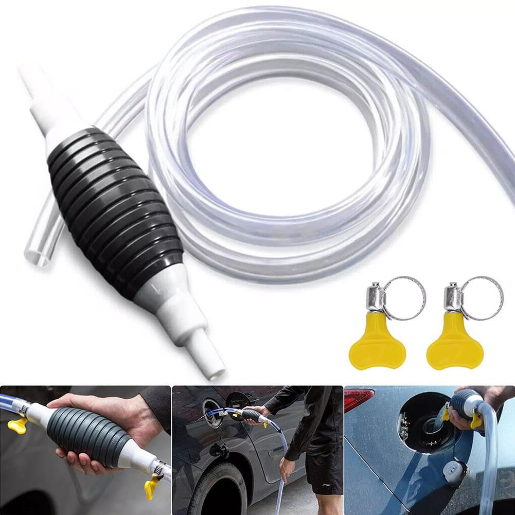 Bomba Manual de Combustível de Mão Bomba de Sucção para Tanque de Carro Transferência de Óleo Bomba de Combustível Gasolina Diesel Líquido Bomba Manual Sifão Economia de Combustível para Gás Gasolina