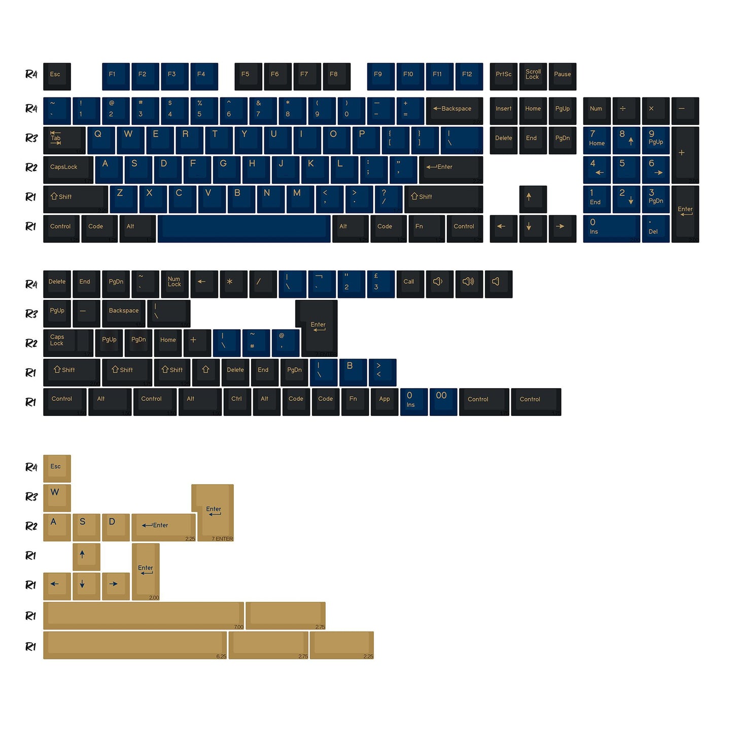 KBDiy GMK Jamon Keycap Red Retro PBT ISO Double Shot Cherry Profile Keycaps For MX Switches 60 Mechanical Keyboard Gamer Key Cap