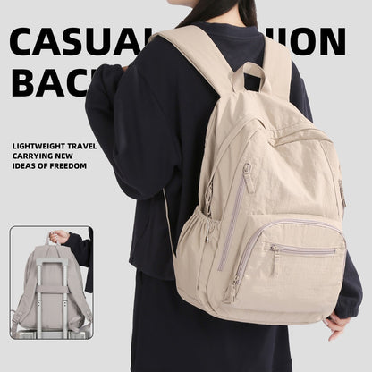 Mochila Feminina, Estilo Japonês Original, Mochila Leve para Viagens Curtas, Bolsa para Notebook de Estudante Universitária, Estudante do Ensino Médio, Estudante do Ensino Fundamental II