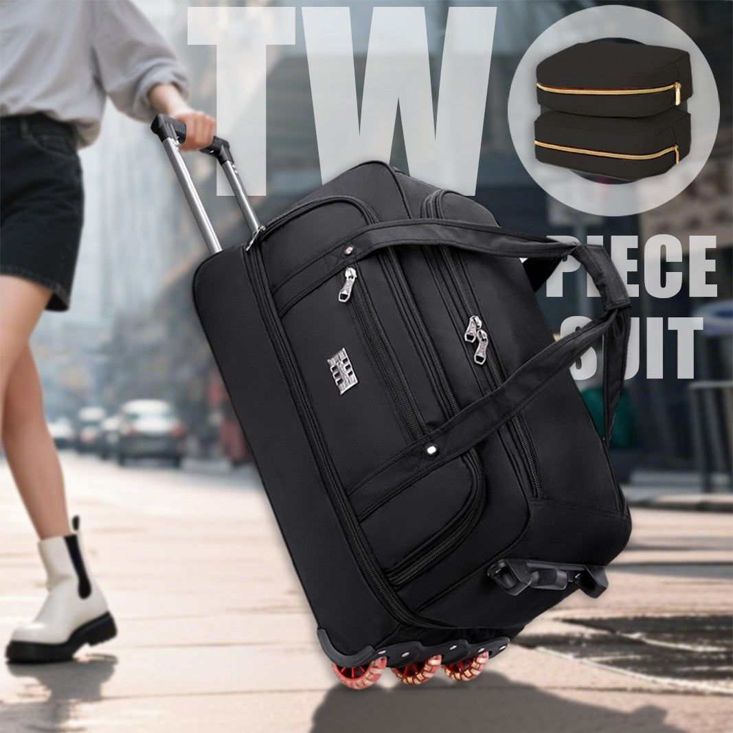 Multifunctional Trolley Travel Bag, Large-Capacity Men's and Women's Business Boarding Bag, Short-Distance Luggage Bag, Portable