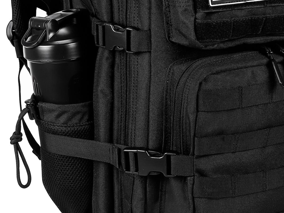 LHI Mochila Tática 45L/35L/25L para Homens e Mulheres, À Prova D'Água, Bolsa de Ginástica para Atletas, Mochila de Viagem para Caminhada ao Ar Livre com Porta-Garrafas