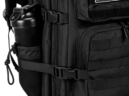 LHI Mochila Tática 45L/35L/25L para Homens e Mulheres, À Prova D'Água, Bolsa de Ginástica para Atletas, Mochila de Viagem para Caminhada ao Ar Livre com Porta-Garrafas