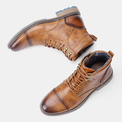 Botas Masculinas de Cano Curto Tamanho 39-45 Botas de Couro Masculinas Marca #AL605